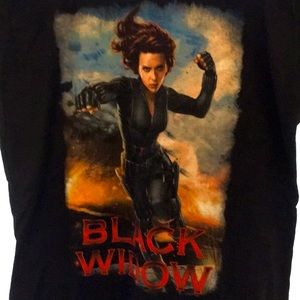 Marvel Black Widow Fitted Women Jr Tshirt M NEW